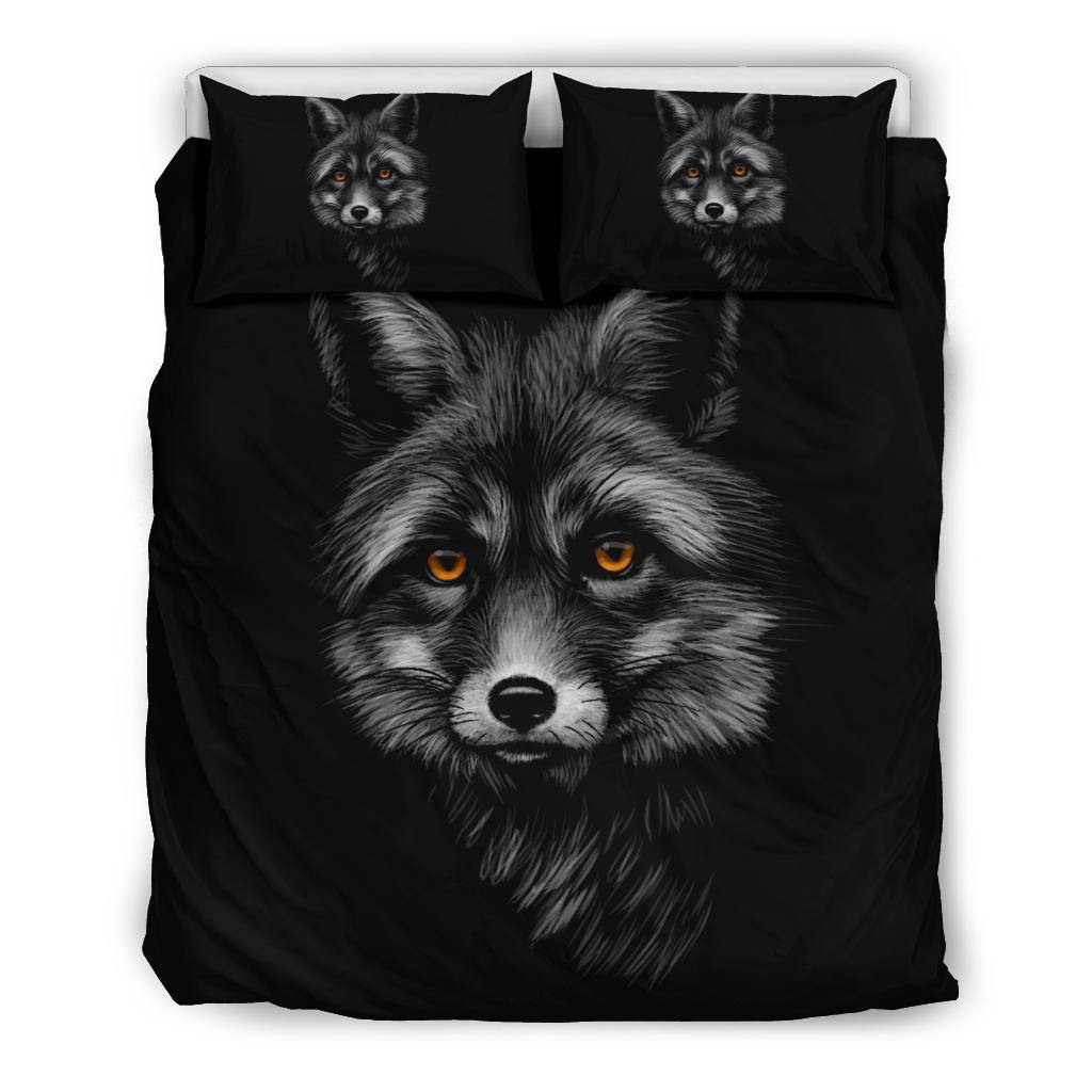 Black Fox Bedding Set - Top Content | POD Collection | Free Shipping