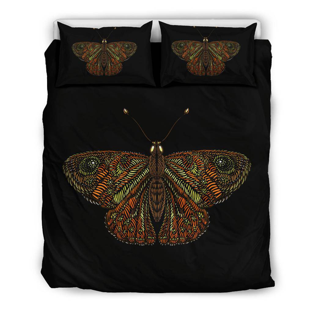 Colorful Orange Butterfly Bedding Set - Top Content | POD Collection | Free Shipping