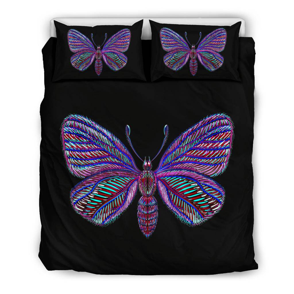 Colorful Purple Butterfly Bedding Set - Top Content | POD Collection | Free Shipping