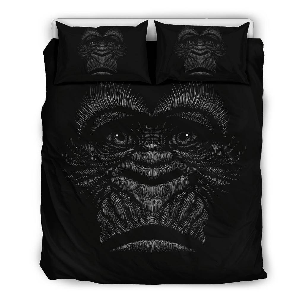 Gorilla Head Black Bedding Set - Top Content | POD Collection | Free Shipping