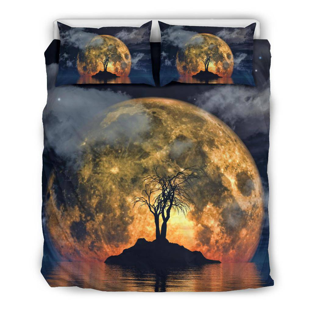 Spooky Tree Big Moon Bedding Set - Top Content | POD Collection | Free Shipping