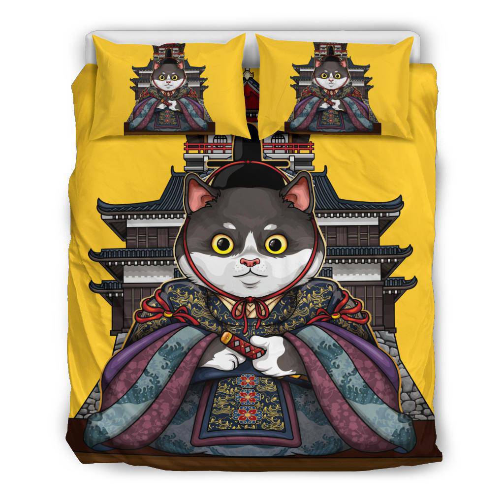 Asiatic Emperor Cat Yellow Bedding Set - Top Content | POD Collection | Free Shipping