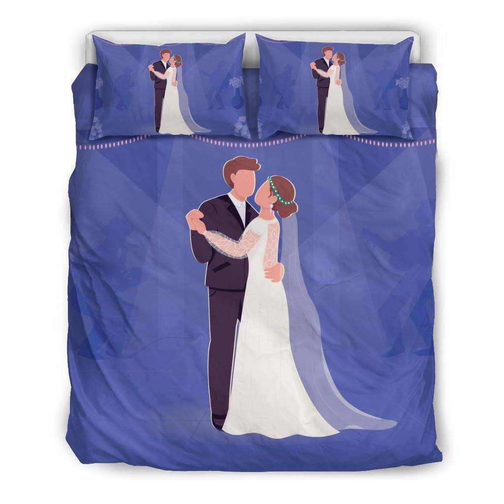 Bride and Groom First Dance Wedding Gift Bedding Set - Top Content | POD Collection | Free Shipping