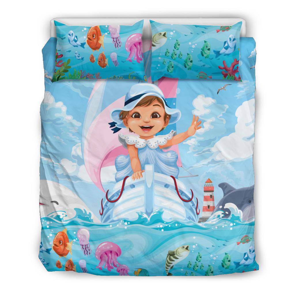 Sea World Baby Girl Boat Bedding Set - Top Content | POD Collection | Free Shipping