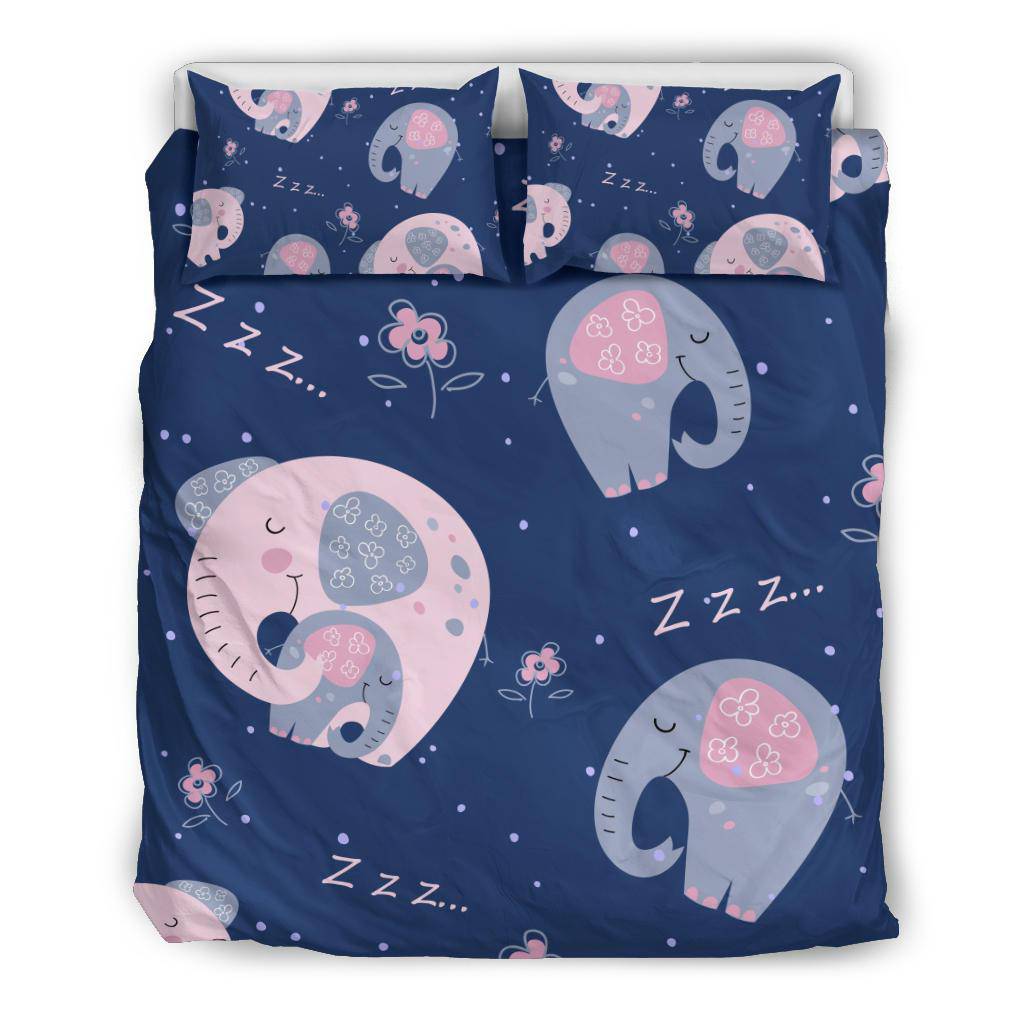 Sleping Elephants Cartoon Bedding Set - Top Content | POD Collection | Free Shipping