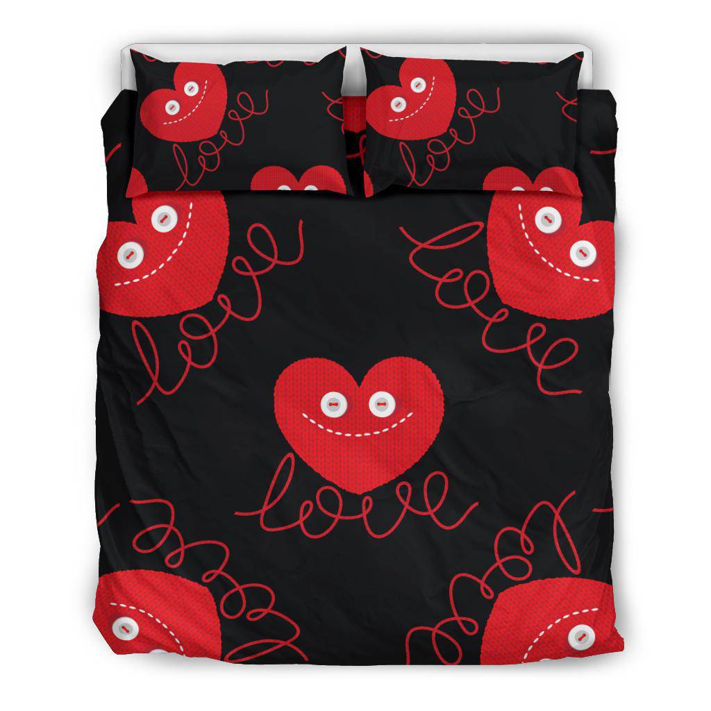 Heart Love Valentine Day Gift Bedding Set - Top Content | POD Collection | Free Shipping