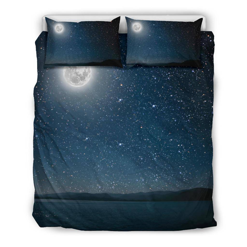 Moon Stars Sky World Space Universe Bedding Set - Top Content | POD Collection | Free Shipping