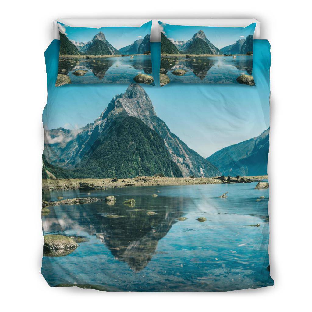 New Zeland Nature Mountains Water Bedding Set - Top Content | POD Collection | Free Shipping