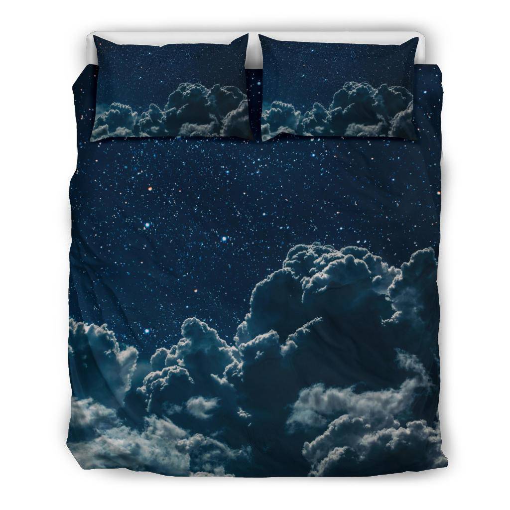 Night Sky Stars Clouds Universe Bedding Set - Top Content | POD Collection | Free Shipping