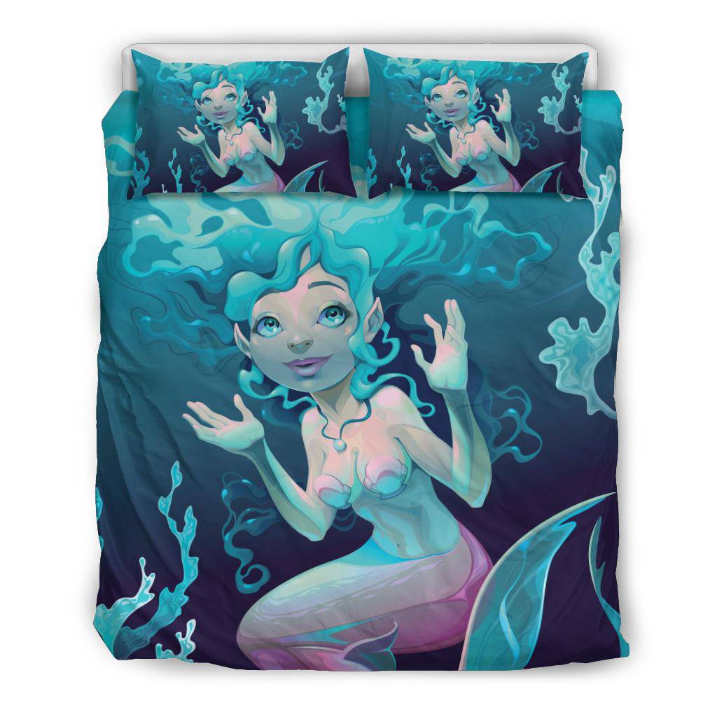 Mermaid Underwater Life Plants Fish Bedding Set - Top Content | POD Collection | Free Shipping