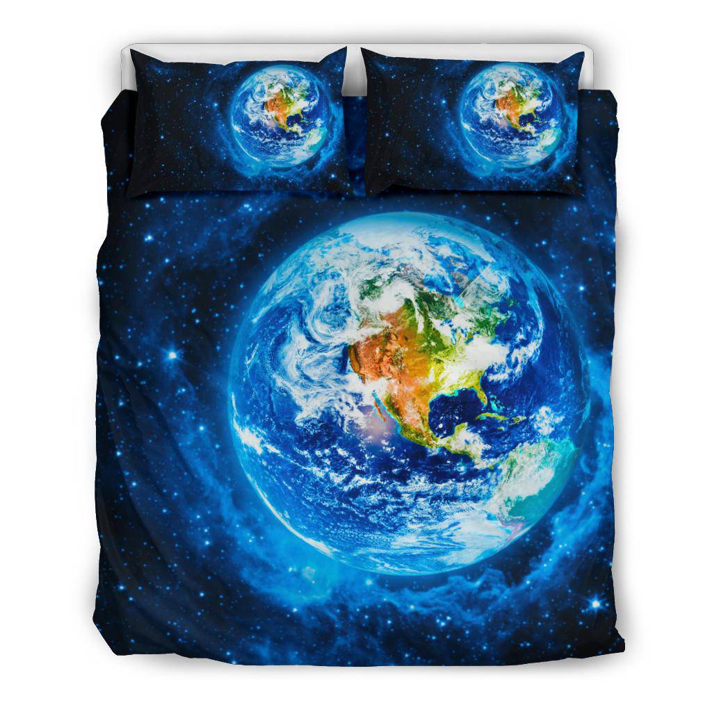 Planet Earth Space Stars Universe Bedding Set - Top Content | POD Collection | Free Shipping