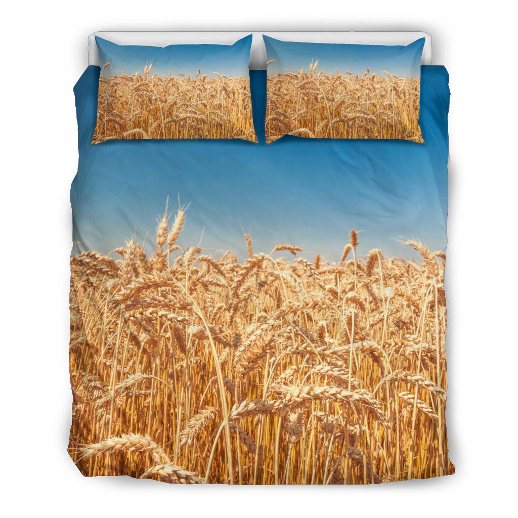 Wheat Field Sunny Day Nature Bedding Set - Top Content | POD Collection | Free Shipping