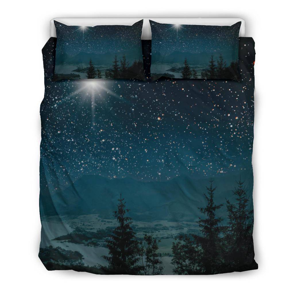 Stars Sky Night Tree Moon Nature Bedding Set - Top Content | POD Collection | Free Shipping