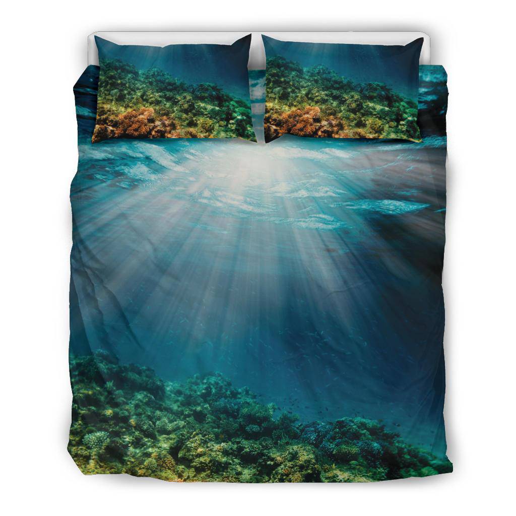 Underwater Color Reef Sun Sea Bedding Set - Top Content | POD Collection | Free Shipping