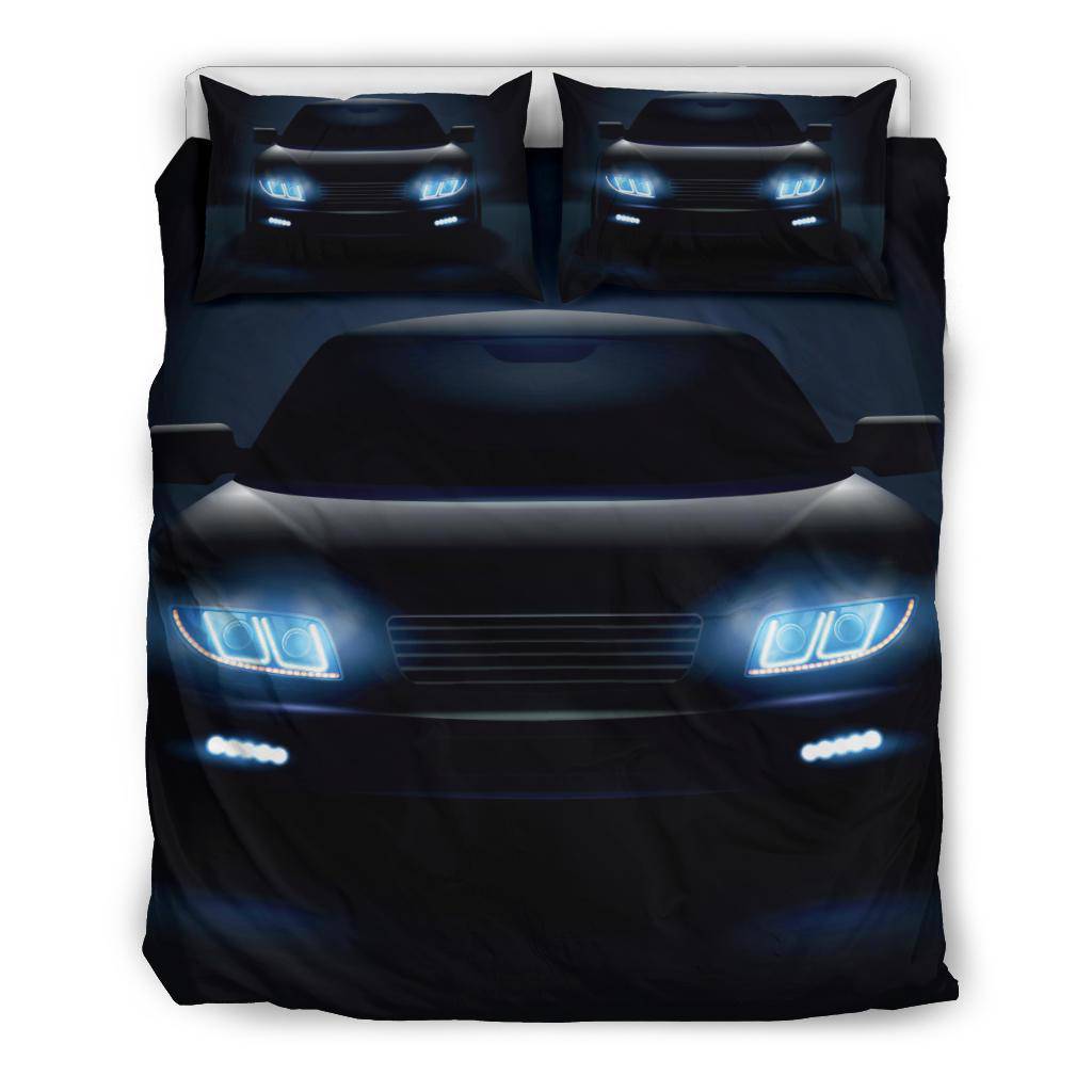 Car Led Lights Auto Shilouette Darkness Bedding Set - Top Content | POD Collection | Free Shipping