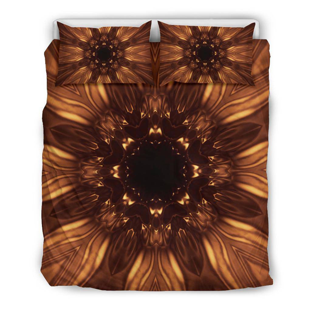 Cosmic Golden Laser Lights Illusion Bedding Set - Top Content | POD Collection | Free Shipping