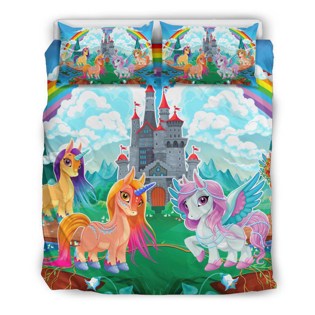 Fantasy Unicorns Fairytale Kids Bedding Set - Top Content | POD Collection | Free Shipping