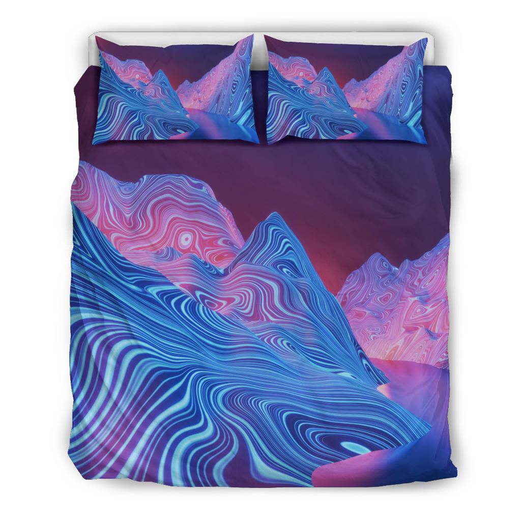 Fantasy Universe Space Surface Neon Lights Bedding Set - Top Content | POD Collection | Free Shipping