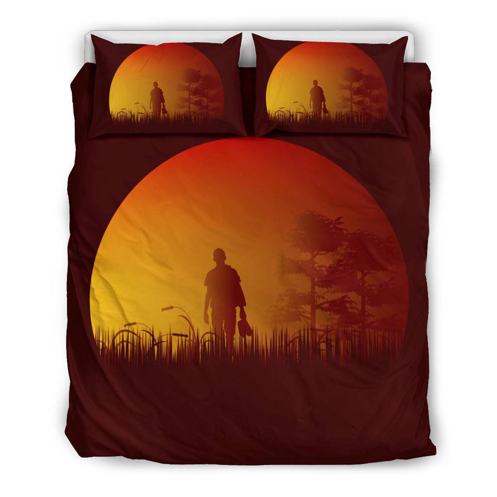 Landscape Man Forest Sunset Bedding Set - Top Content | POD Collection | Free Shipping