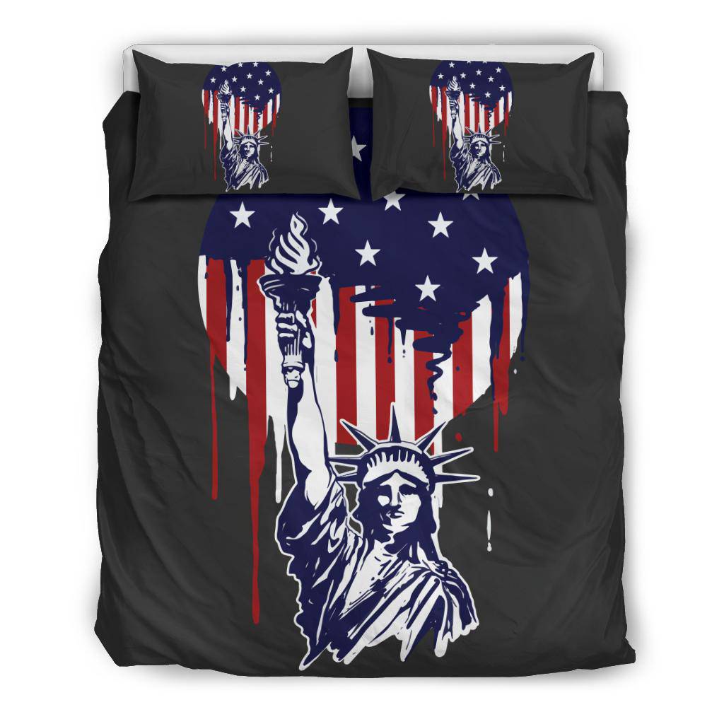 Liberty Painting America Flag Bedding Set - Top Content | POD Collection | Free Shipping