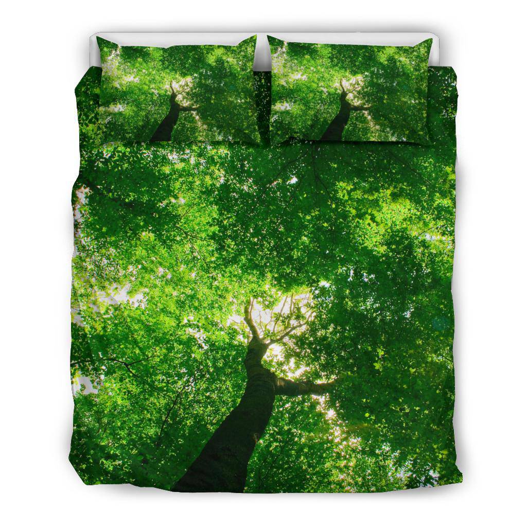 Green Forest Sunlight Nature Bedding Set - Top Content | POD Collection | Free Shipping