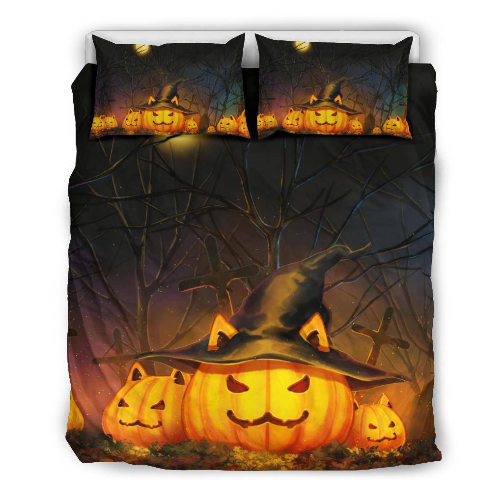 Halloween Pupkin Angry Witch Bedding Set - Top Content | POD Collection | Free Shipping