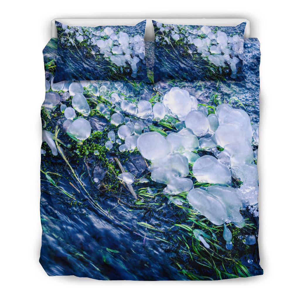 Ice Stream French Alps Mountain Winter Bedding Set - Top Content | POD Collection | Free Shipping