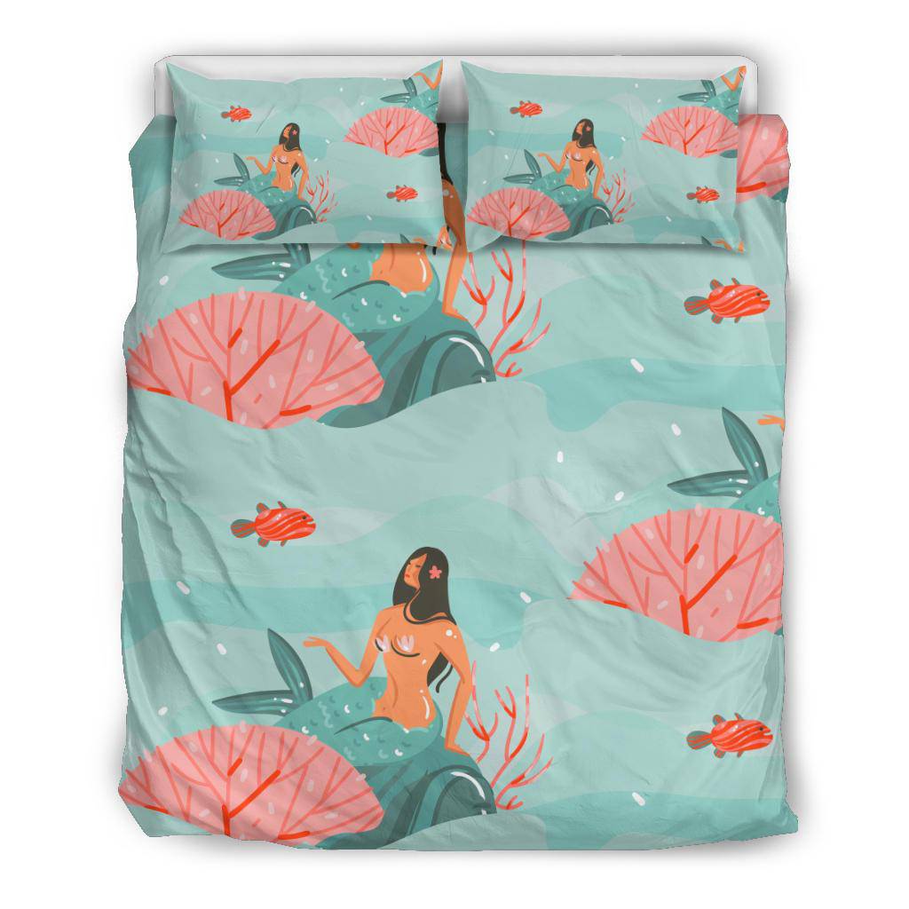 Mermaid Underwater Jellyfish Fish Sea Bedding Set - Top Content | POD Collection | Free Shipping