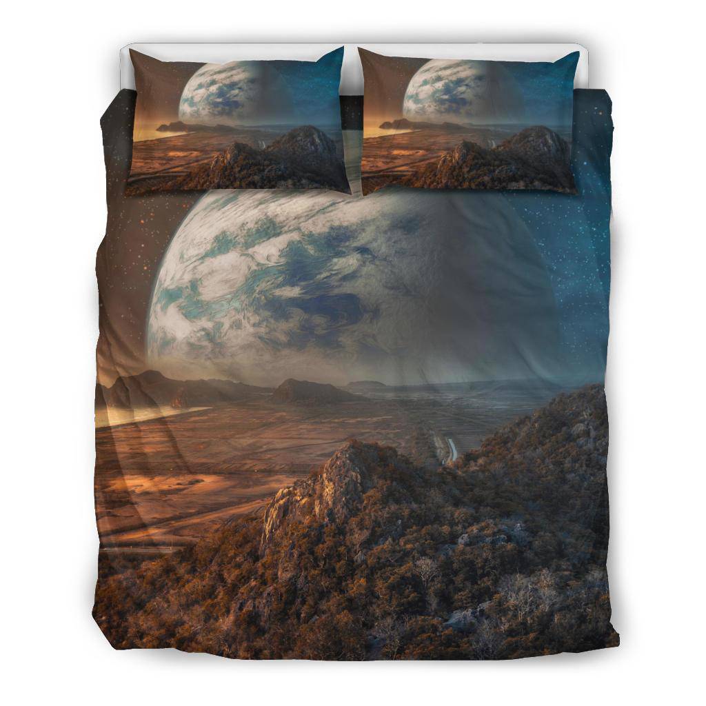 Moon Planet Space Surface Universe Night Sky Bedding Set - Top Content | POD Collection | Free Shipping