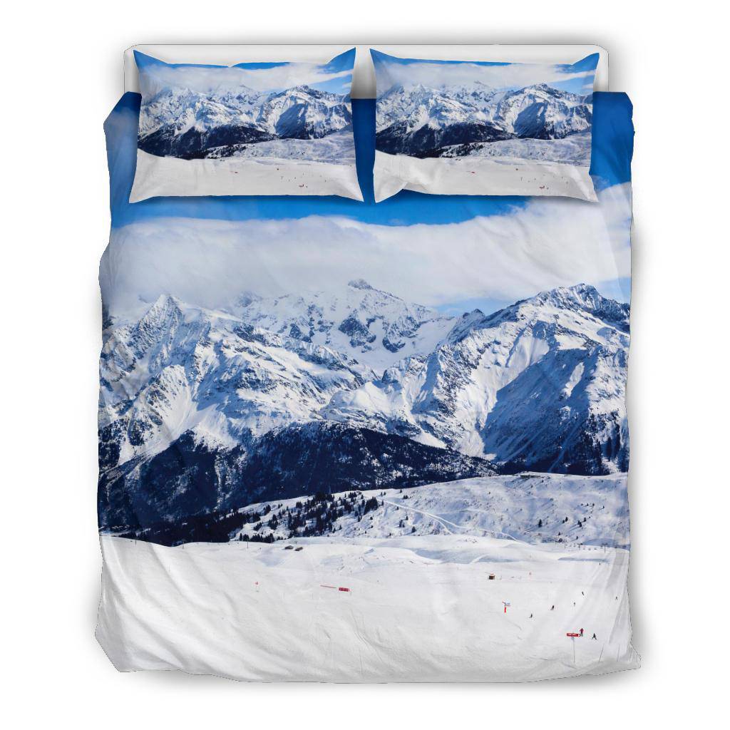 Nature Mountain Winter Snow Bedding Set - Top Content | POD Collection | Free Shipping