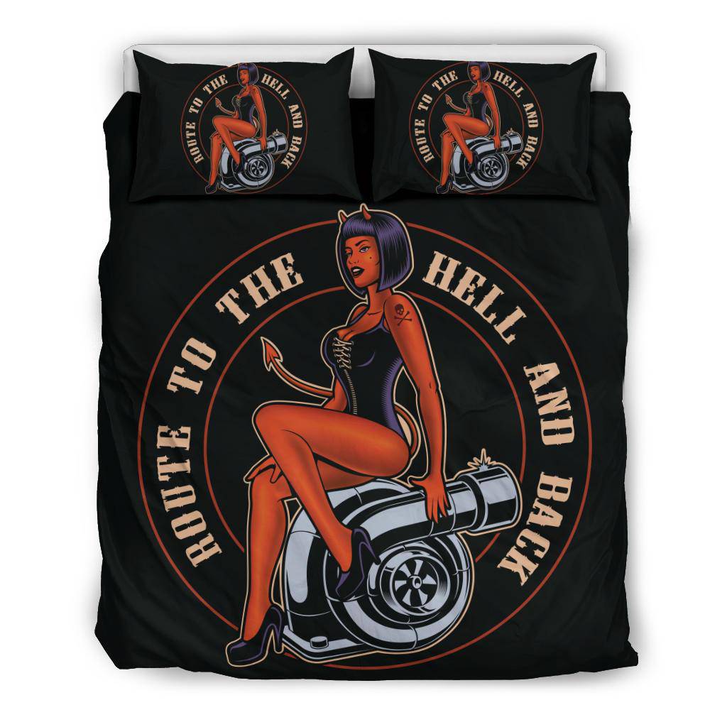 Road to the Hell and Back Devil Woman Bedding Set - Top Content | POD Collection | Free Shipping