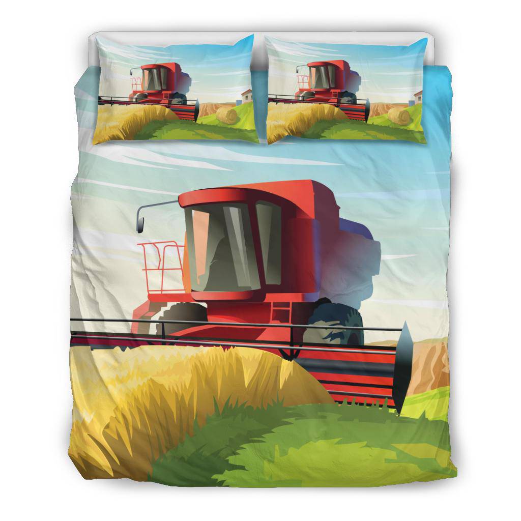 Rural Summer Tractor Lands Bedding Set - Top Content | POD Collection | Free Shipping