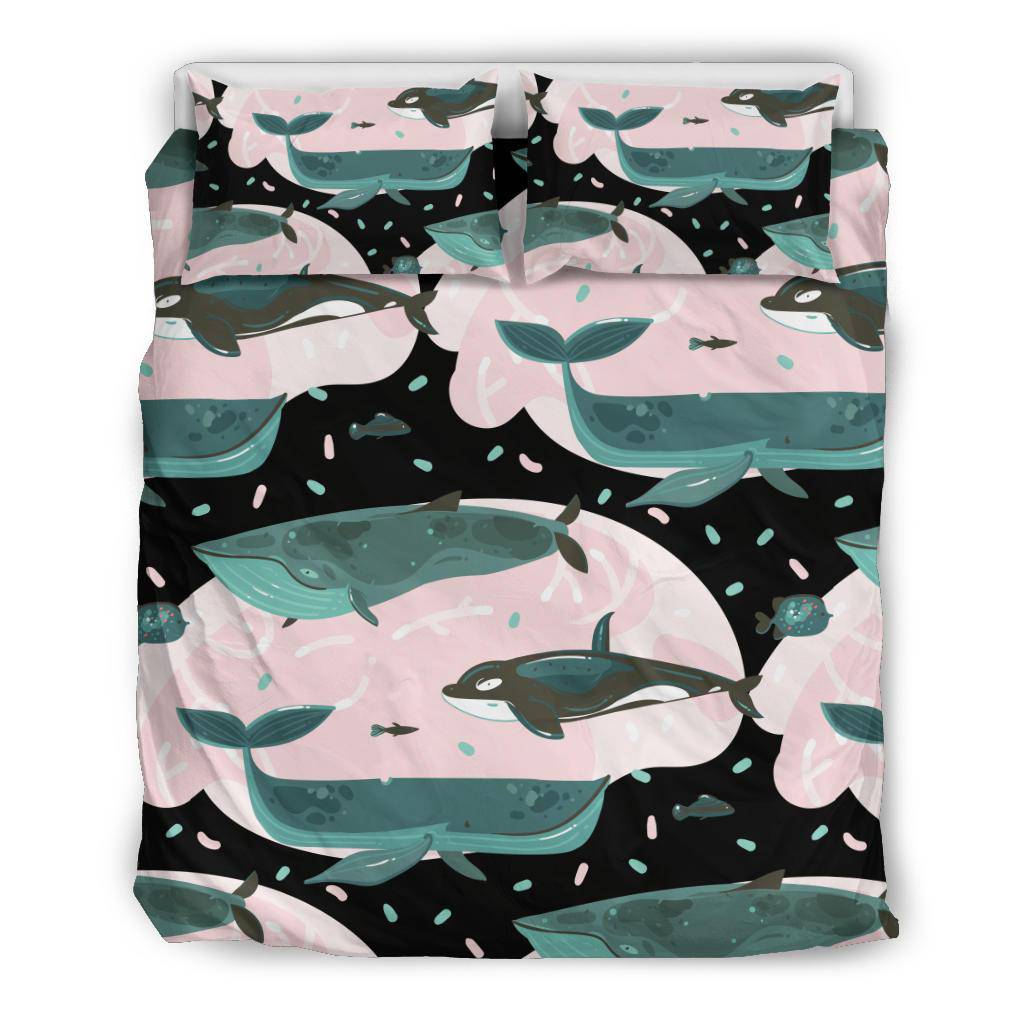 Whales Fishes Sea Underwater Life Bedding Set - Top Content | POD Collection | Free Shipping