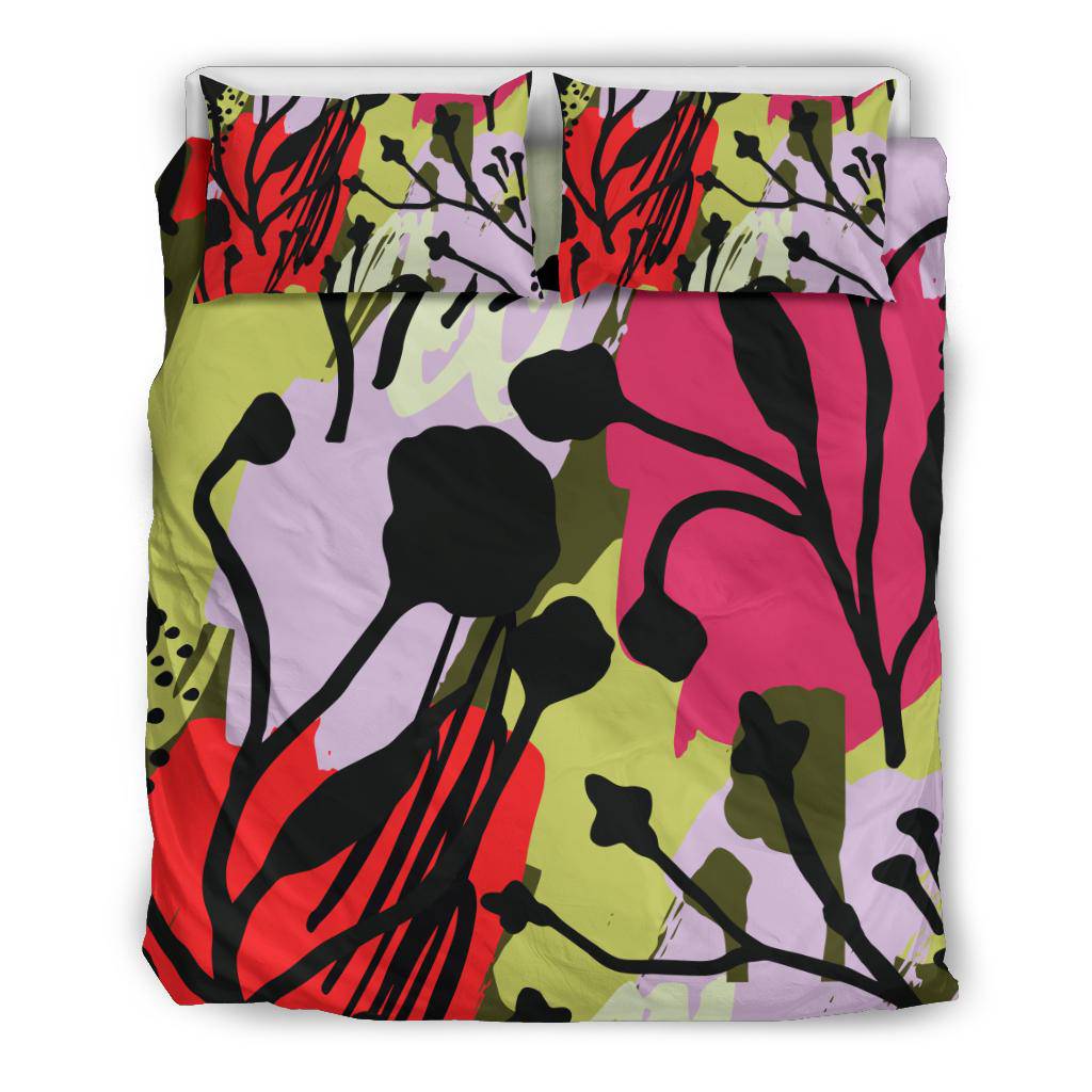 Abstract Art Floral Flowers Bedding Set - Top Content | POD Collection | Free Shipping