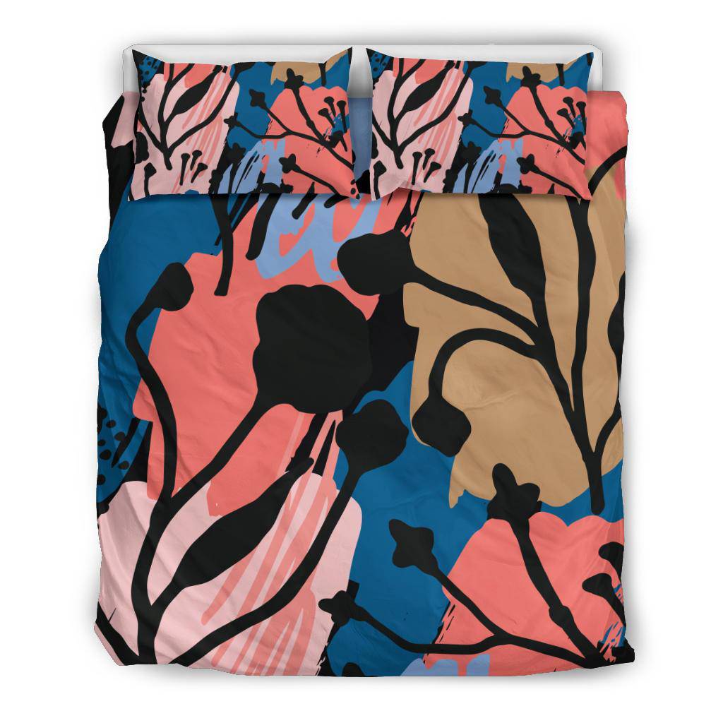 Abstract Art Floral Plants Bedding Set - Top Content | POD Collection | Free Shipping