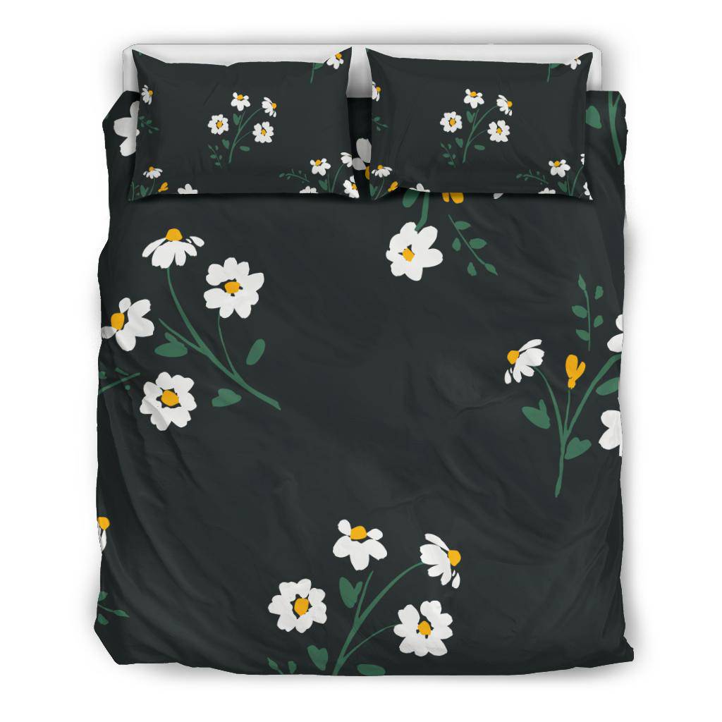 Abstract Floral Flower Chamomile Hand Drawn Bedding Set - Top Content | POD Collection | Free Shipping