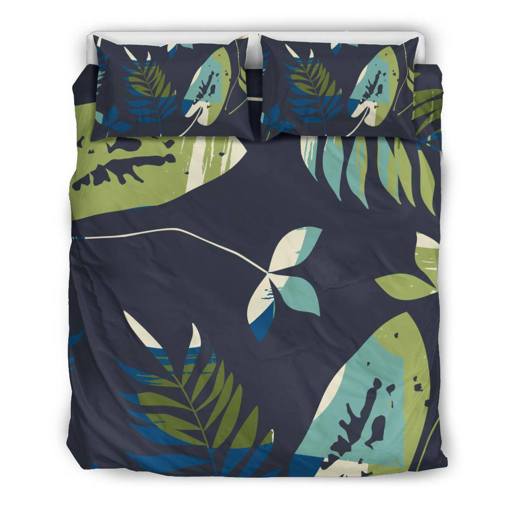 Leaves Nature Green Hand Drawn Bedding Set - Top Content | POD Collection | Free Shipping