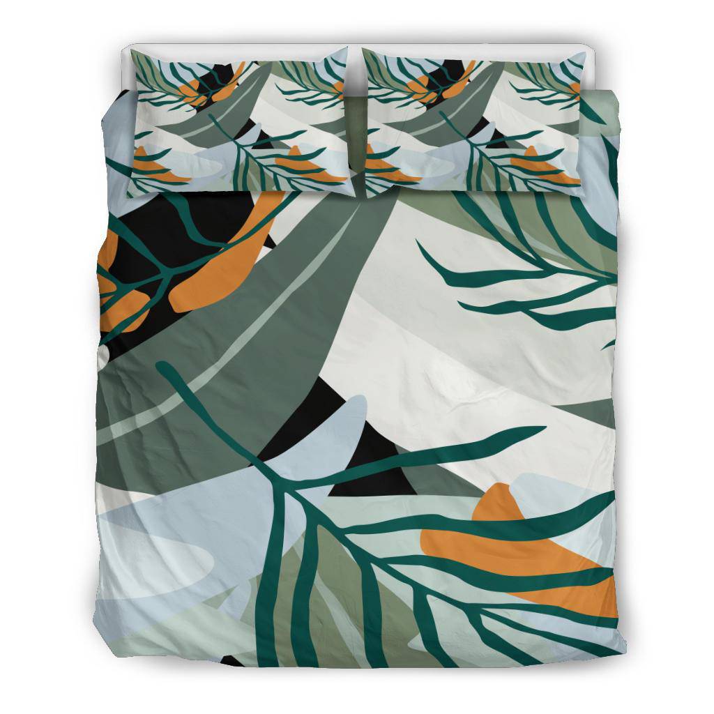 Jungle Leaves Nature Green Art Bedding Set - Top Content | POD Collection | Free Shipping