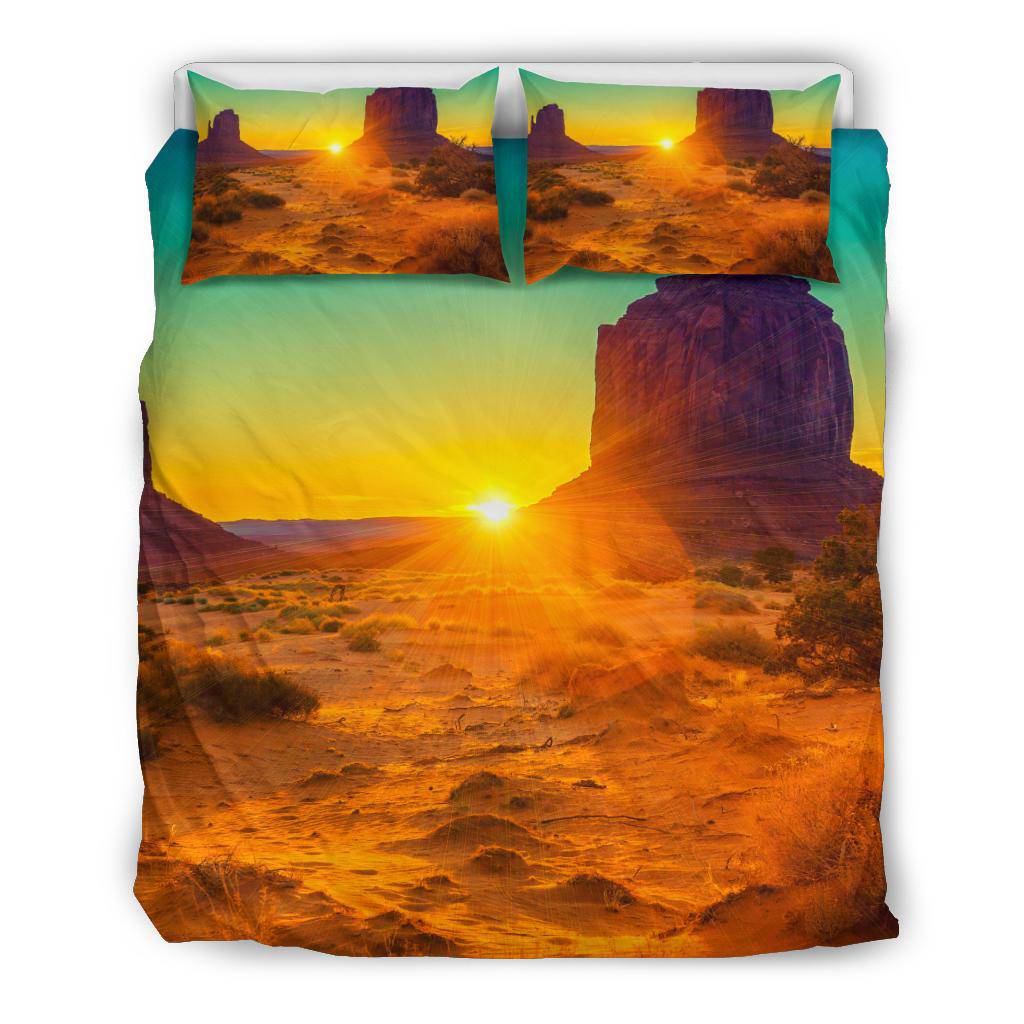 Sunset Sisters Monument Valley USA Nature Travel Bedding Set - Top Content | POD Collection | Free Shipping