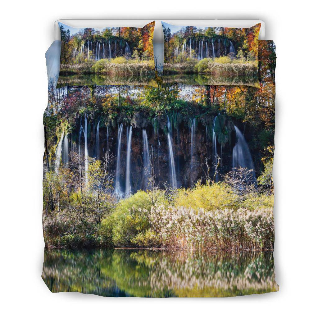 Travel Croatia Piltvice National Park Nature Waterfall Bedding Set - Top Content | POD Collection | Free Shipping