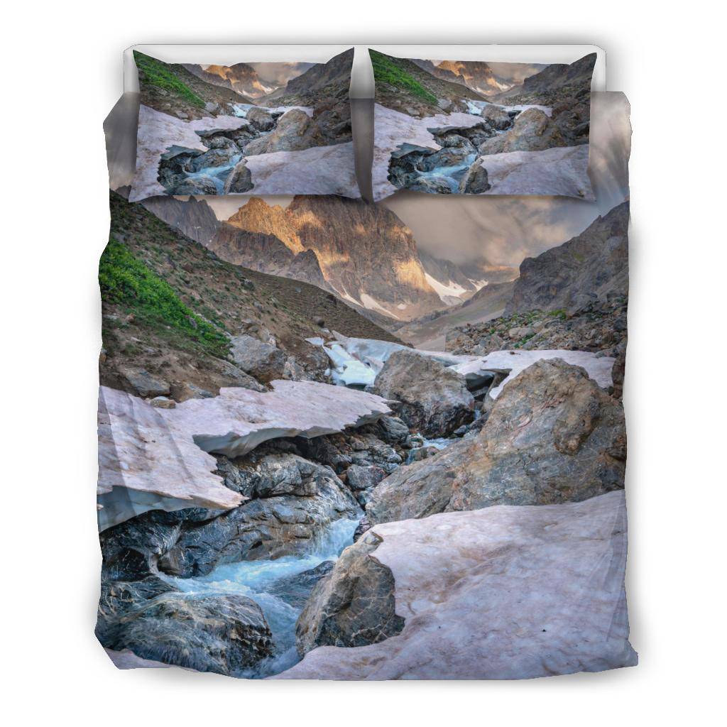 Beautiful Fann Frozen Mountains Bedding Set - Top Content | POD Collection | Free Shipping