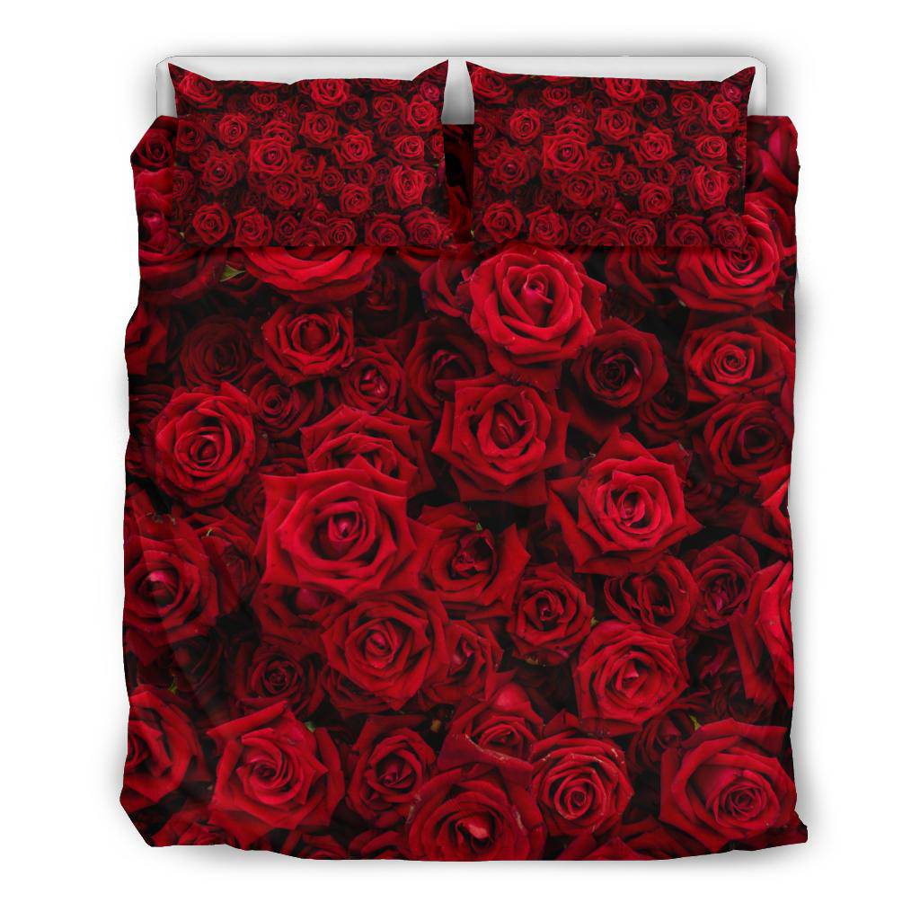 Beautiful Red Roses Art Bedding Set - Top Content | POD Collection | Free Shipping