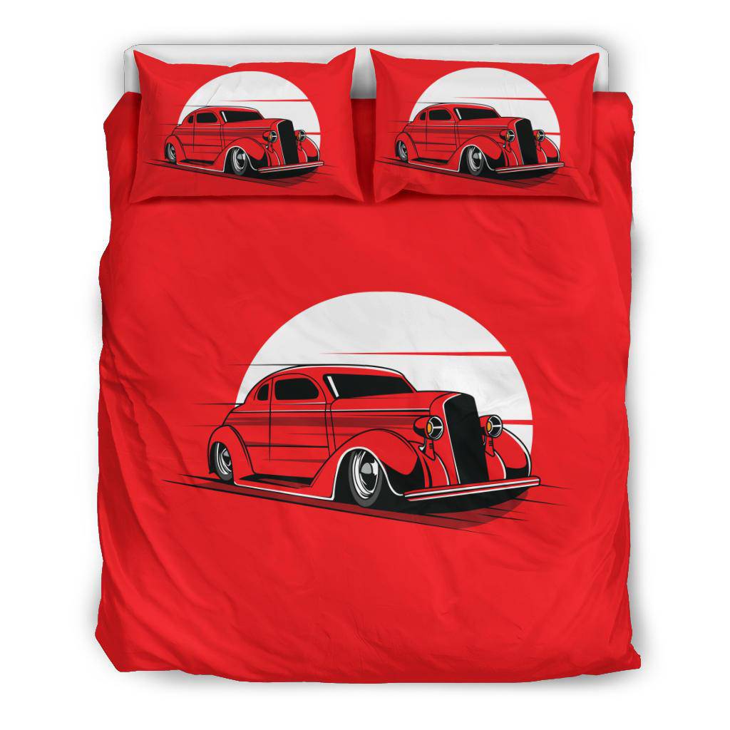 Classic Car Moon Art Cartoon Bedding Set - Top Content | POD Collection | Free Shipping