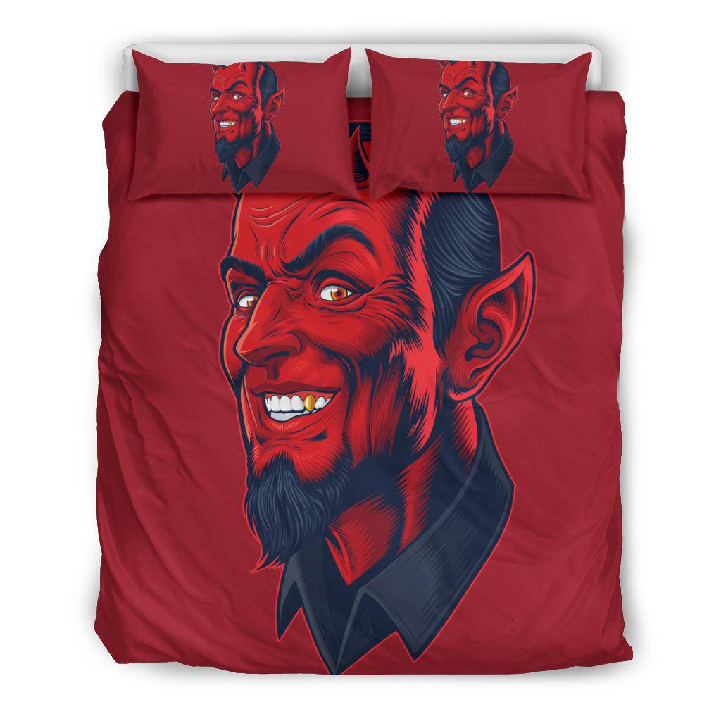 Devil Head Comic Style Art Cartoon Bedding Set - Top Content | POD Collection | Free Shipping