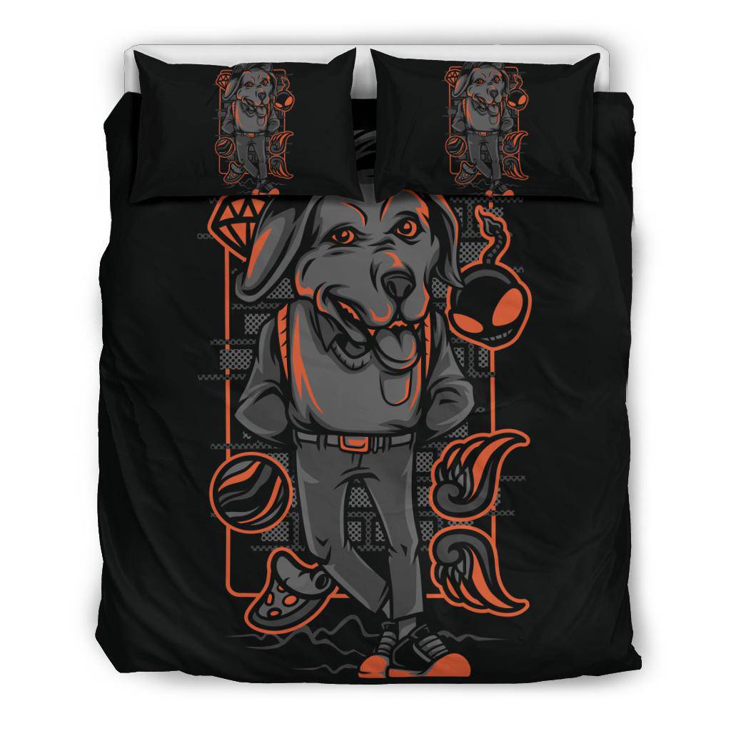 Golden Retriever Dog Pet Neon Art Bedding Set - Top Content | POD Collection | Free Shipping