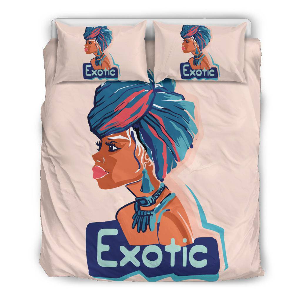 Hand Drawn African Exotic Women Bedding Set - Top Content | POD Collection | Free Shipping