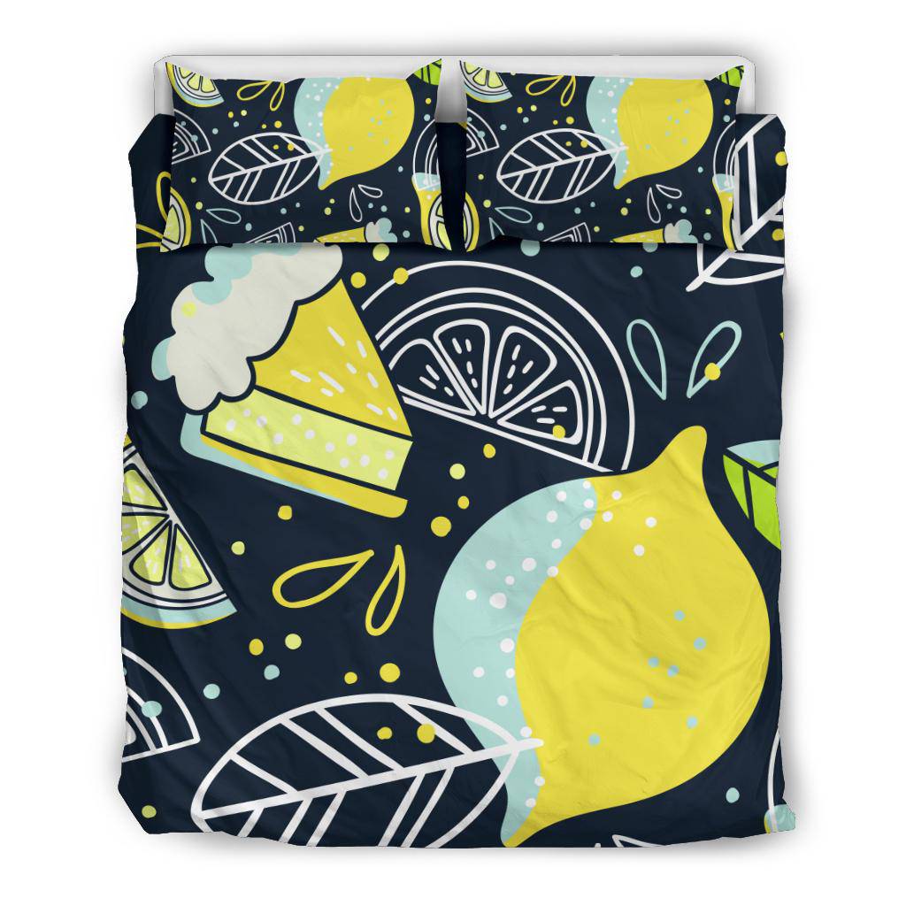 Hand Drawn Lemon Doodle Art Bedding Set - Top Content | POD Collection | Free Shipping