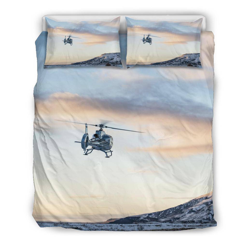 Helicopter Snow Tundra Bedding Set - Top Content | POD Collection | Free Shipping