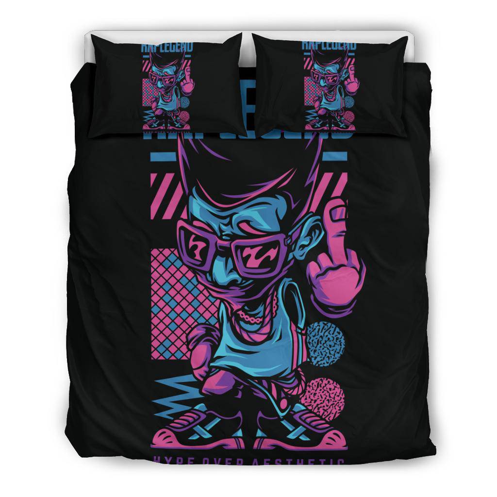 Hype Rap Legend Music Art Cartoon Bedding Set - Top Content | POD Collection | Free Shipping