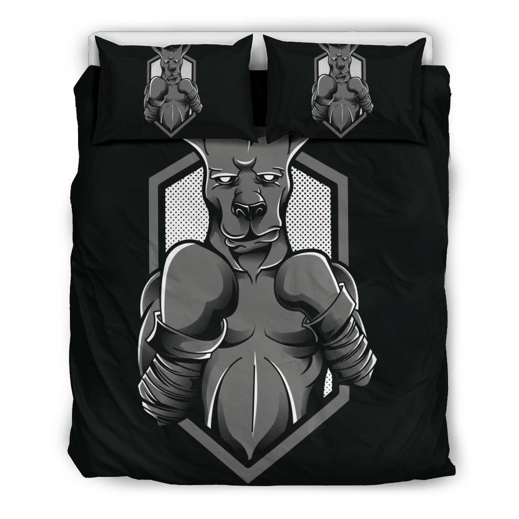 Kangaroo Boxing Fighter Cartoon Bedding Set - Top Content | POD Collection | Free Shipping